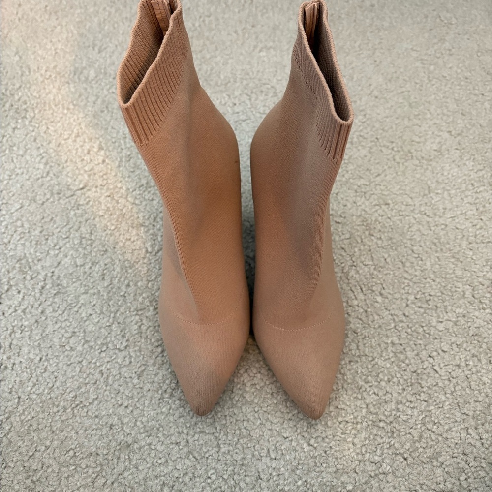 Aldo Nicholetta Tan Heeled Boots - Size 8